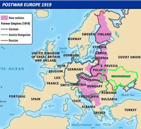 Russia Ukraine Post-war Europe1919